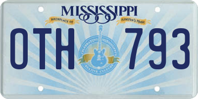 MS license plate OTH793