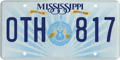 MS license plate OTH817