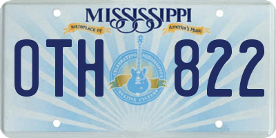 MS license plate OTH822
