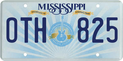 MS license plate OTH825