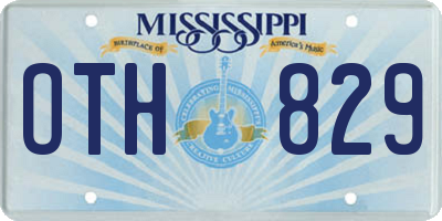 MS license plate OTH829