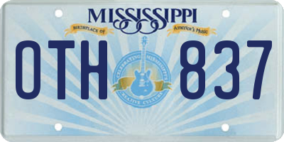 MS license plate OTH837