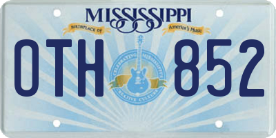 MS license plate OTH852