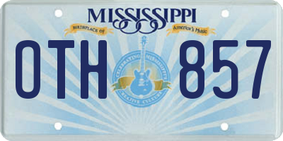 MS license plate OTH857