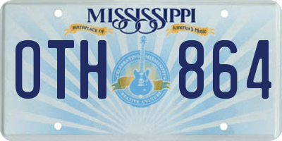 MS license plate OTH864