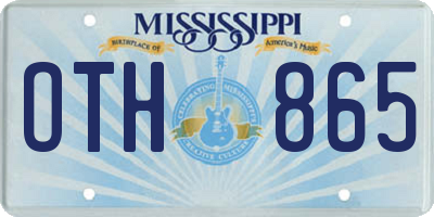 MS license plate OTH865