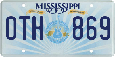 MS license plate OTH869