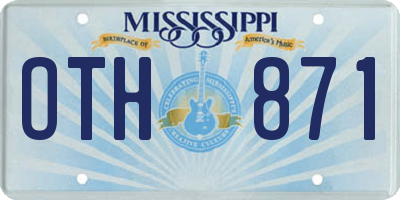 MS license plate OTH871