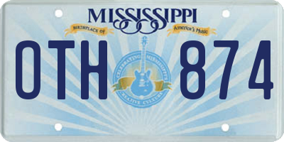 MS license plate OTH874