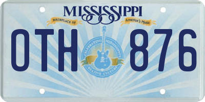MS license plate OTH876