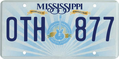 MS license plate OTH877