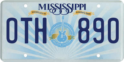 MS license plate OTH890