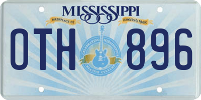 MS license plate OTH896