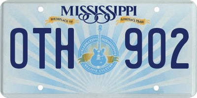 MS license plate OTH902