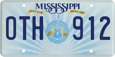 MS license plate OTH912