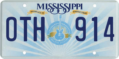 MS license plate OTH914