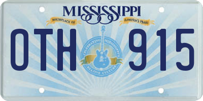 MS license plate OTH915