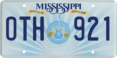 MS license plate OTH921