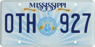 MS license plate OTH927