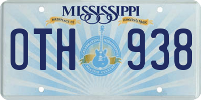 MS license plate OTH938