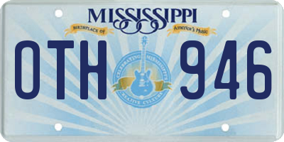 MS license plate OTH946