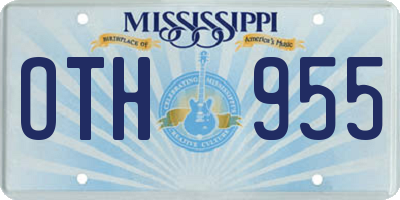 MS license plate OTH955