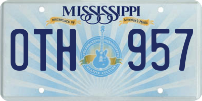 MS license plate OTH957