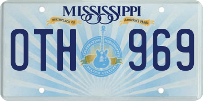 MS license plate OTH969