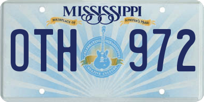 MS license plate OTH972