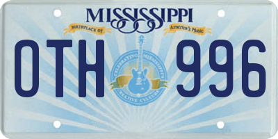 MS license plate OTH996