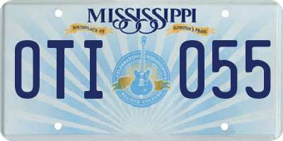 MS license plate OTI055