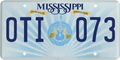 MS license plate OTI073