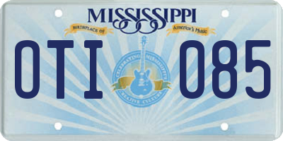 MS license plate OTI085
