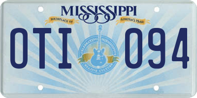 MS license plate OTI094