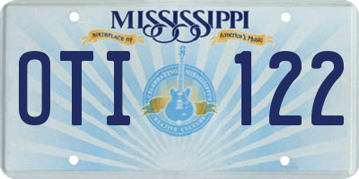 MS license plate OTI122