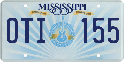 MS license plate OTI155