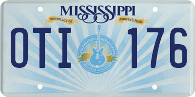 MS license plate OTI176