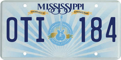MS license plate OTI184