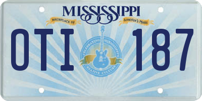MS license plate OTI187