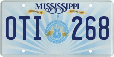 MS license plate OTI268