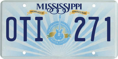 MS license plate OTI271