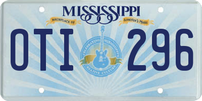 MS license plate OTI296