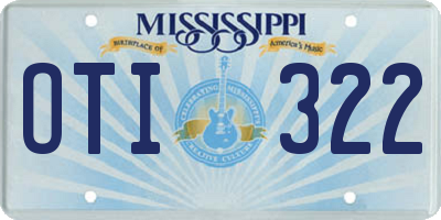 MS license plate OTI322