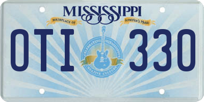 MS license plate OTI330