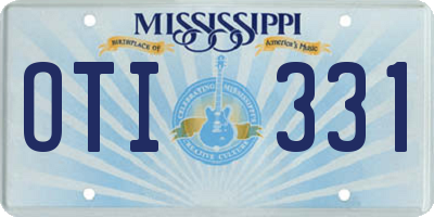 MS license plate OTI331