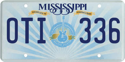 MS license plate OTI336