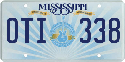 MS license plate OTI338