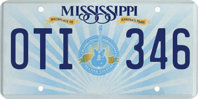 MS license plate OTI346