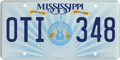 MS license plate OTI348