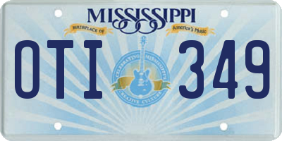 MS license plate OTI349